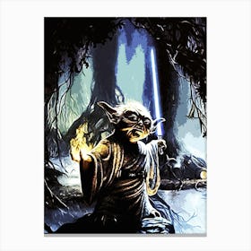 Star Wars Yoda movie Canvas Print
