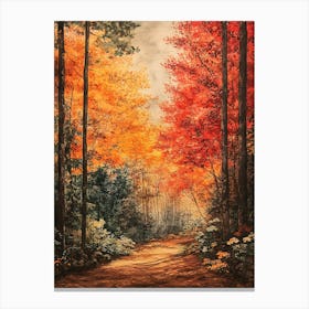 Beautiful Autumn Painting Canvas Print