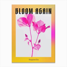 Hot Pink Bougainvillea 3 Poster Canvas Print