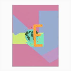 Kids Initials E Canvas Print