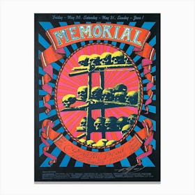 Friday May 30 Saturday May 31 Sunday June 1 Memorial Poster Canvas Print