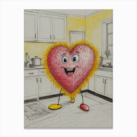 Heart In The Kitchen Canvas Print