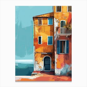 Neapolitan Nooks: Quaint Dwellings in Naples, Italy Canvas Print