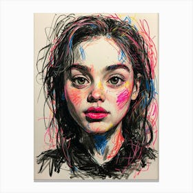 Portrait Of A Girl 6 Canvas Print