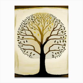 Tree Of Life Symbol 1, Abstract Painting Canvas Print