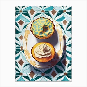 Dessert Cupcake Wall Art For Kitchen Canvas Print
