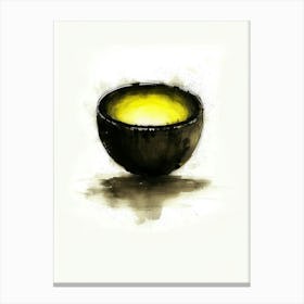 Bowl Of Yellow Canvas Print