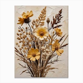 Fleurs Sechees, Dried Flowers Exhibition Poster 23 Art Print (12) Canvas Print