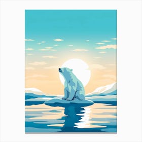 white polar bear Canvas Print