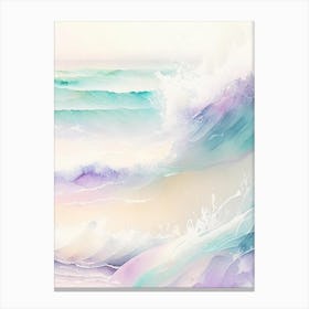 Waves Waterscape Gouache 2 Canvas Print