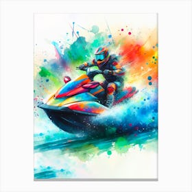 Jet Ski Rider 2 Canvas Print