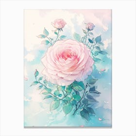 Pink Roses Canvas Print