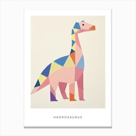 Nursery Dinosaur Art Hadrosaurus 1 Poster Canvas Print