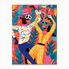 Latin Dancers Canvas Print