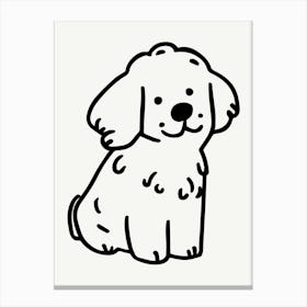 Dachshund Cute Dog Illustration Canvas Print