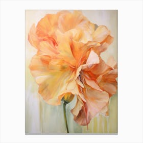 Fall Flower Painting Amaryllis 2 Canvas Print