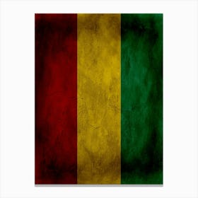 Guinea Flag Texture Canvas Print