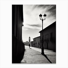 Segovia, Spain, Black And White Analogue Photography 1 Canvas Print