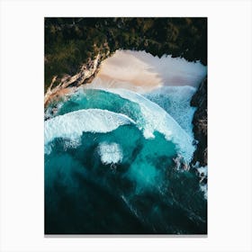 Aerial View Of A Beach 97 Canvas Print