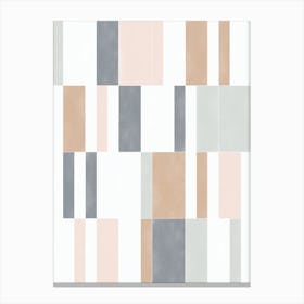 Muted Pastel Tiles 01 Canvas Print