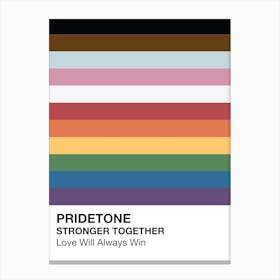 Inclusion Pride Poster Canvas Print