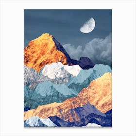 When Men And Mountains Meet Canvas Print