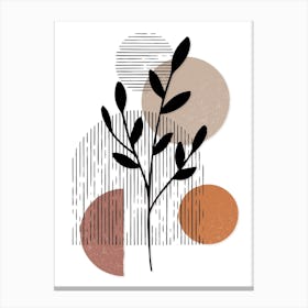 Minimal Geo Botanical Scandinavian 1 Canvas Print