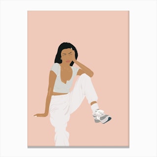 Unbothered Woman Canvas Print