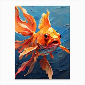 Default Abstract Painting Of A Cartoon Of Goldfish In Bright C 1 (1) Canvas Print