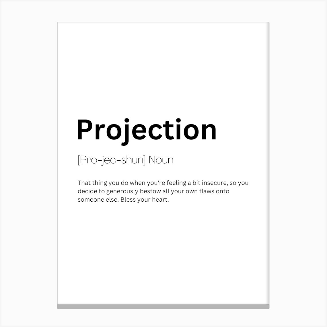 Projection Definition Meaning Toile