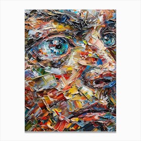 Face Of A Man 12 Canvas Print