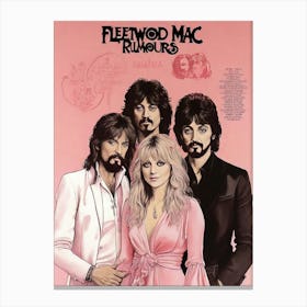 Fleetwood Mac - Rumours art print Canvas Print