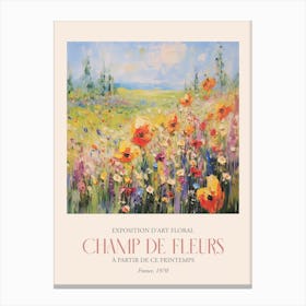 Champ De Fleurs, Floral Art Exhibition 10 Canvas Print