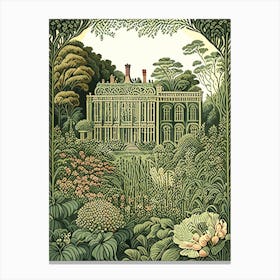 Longue Vue House And Gardens, Usa Vintage Botanical Canvas Print