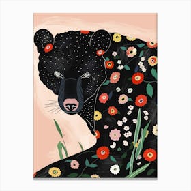 Floral Bear Canvas Print