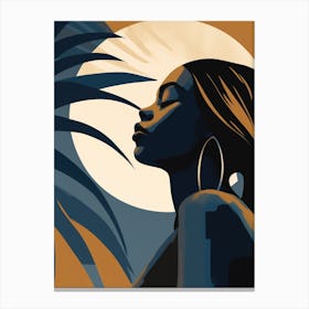 Afro-American Woman 21 Canvas Print