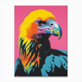 Andy Warhol Style Bird California Condor 3 Canvas Print