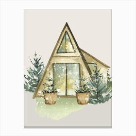 Cabin In The Woods Canvas Print