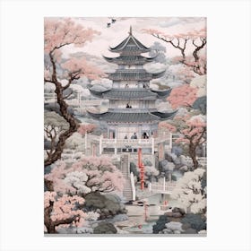 Silver Pavilion Kyoto Japan Canvas Print