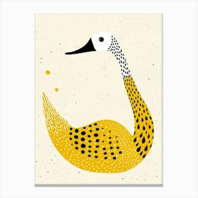 Yellow Swan 2 Canvas Print
