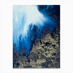 Navy Shimmer 3 Canvas Print