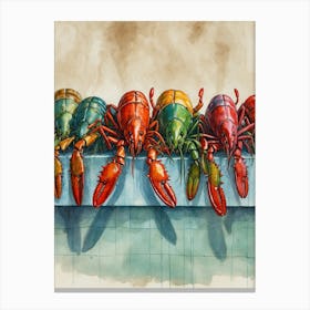 Lobsters Canvas Print