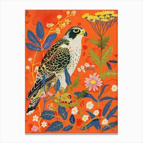 Spring Birds Falcon 2 Canvas Print