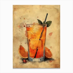 Iced Tea 33 Canvas Print