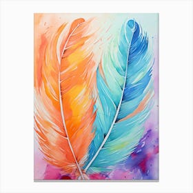 Feathers Of Love Canvas Print