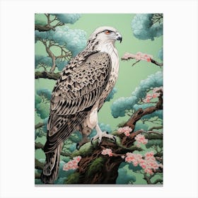 Ohara Koson Inspired Bird Painting Osprey 4 Canvas Print