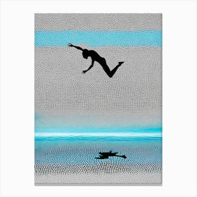 Diving Into The Water Canvas Print