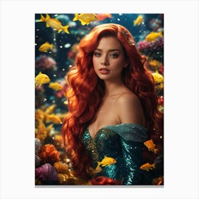 Ariel - The little mermaid, disney movies Canvas Print