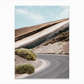 Road in the middel of Teide National Park, Tenerife, Canary Islands Canvas Print