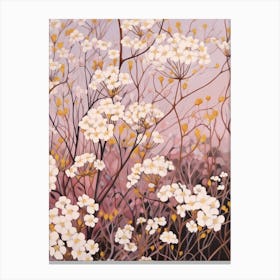 Gypsophila Babys Breath 1 Flower Painting Canvas Print